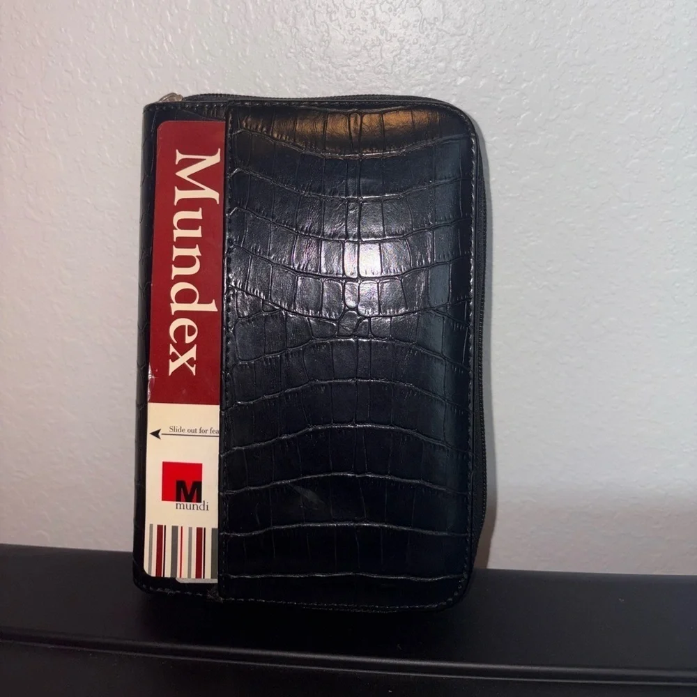 Vintage Mundi Mundex Daily Planner Organizer Wallet NWT